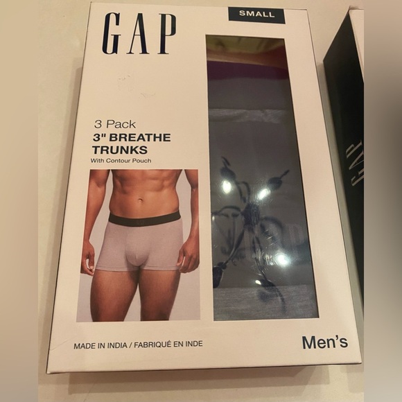 NWT GAP Mens 6 Pack Contour Pouch 3" Breathe Boxer Briefs Trunks Tag-less Small - Picture 2 of 4